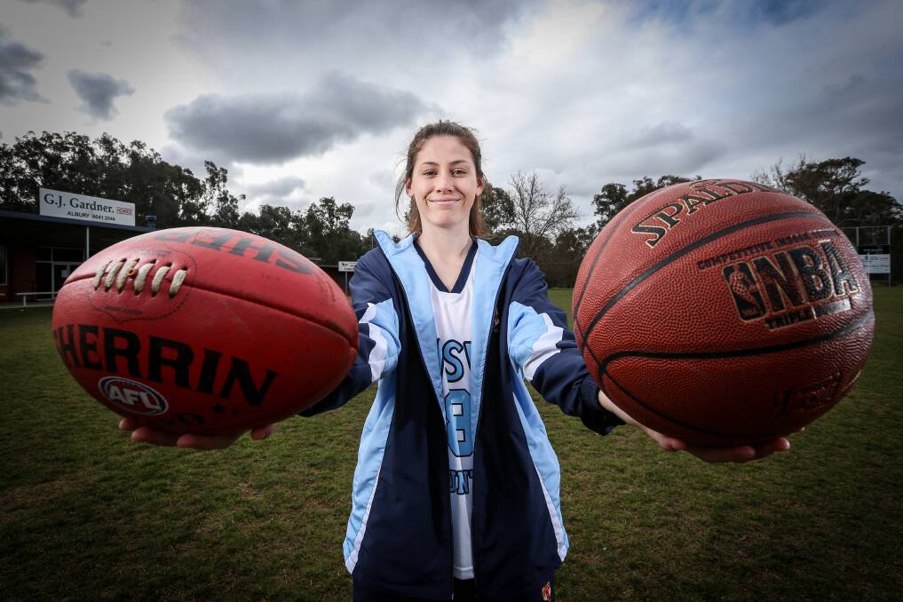 ALL-ROUNDER: Multi-talented young gun Olivia Barber has decided to pursue football over basketball this season.