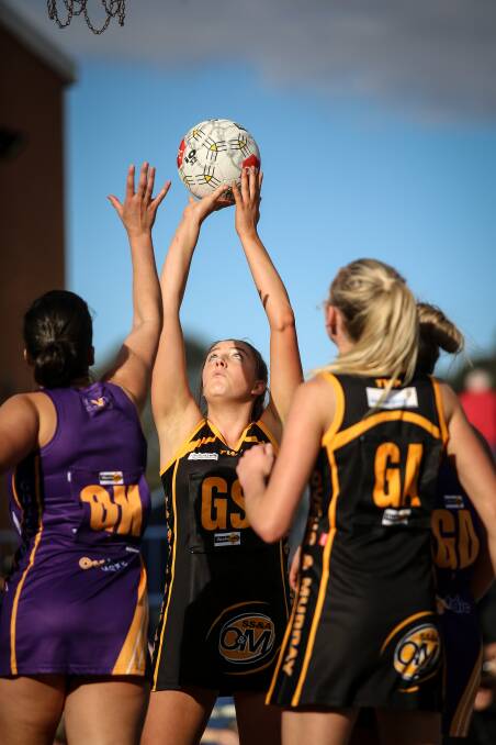SHOOTING SUCCESS: Corowa Rutherglen's Grace Senior will represent the O and M this weekend after shooting 59 goals for the Roos against Myrtleford.