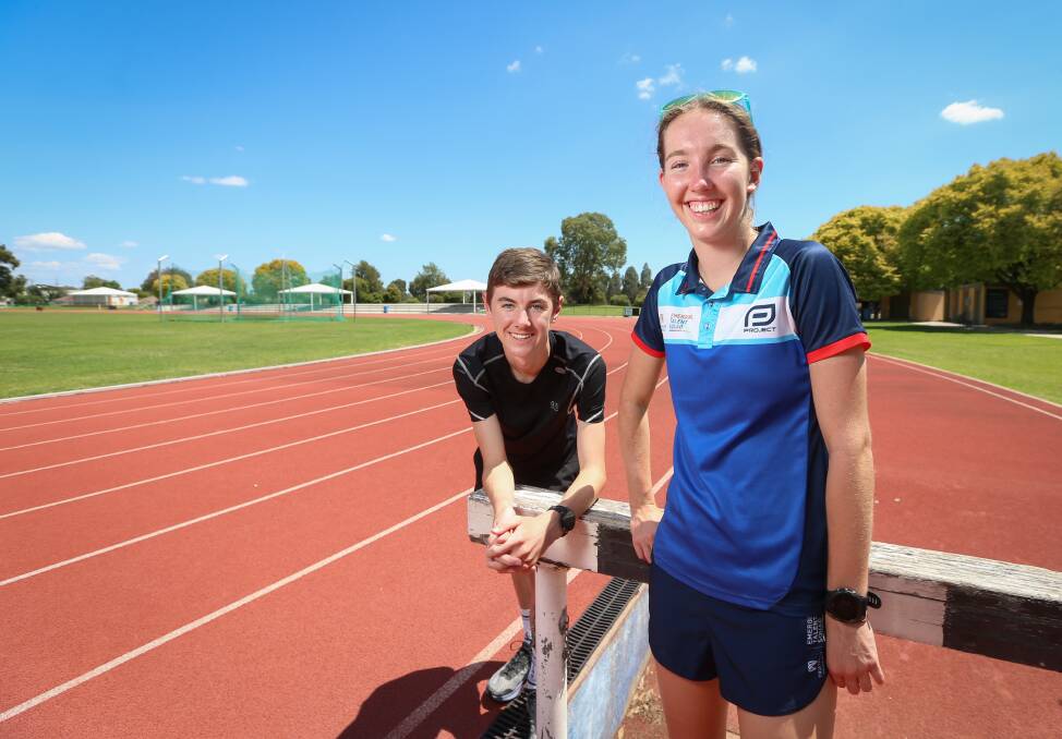 DYNAMIC DUO: Albury's Jonathon and Laura Gillard are both keen triathletes. Picture: JAMES WILTSHIRE