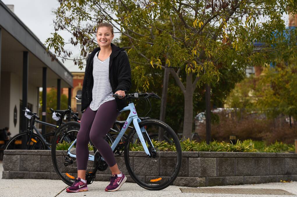 Imogen Wallace is gearing up to ride 100km in October to raise money for the Peter MacCallum Cancer Centre