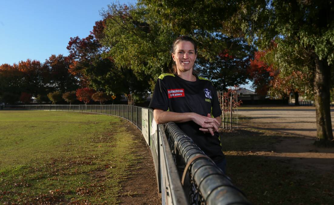 MENTOR: Retired AFLW star Emma Mackie has joined the Murray Bushrangers' girls program as an assistant coach this season alongside Claire Cartwright. The Bushrangers get the NAB League season under way this weekend.