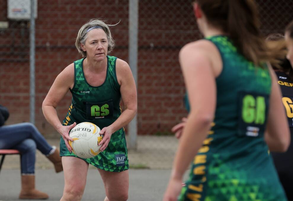 Tallangatta goal shooter Liona Edwards is looking forward to meeting the Hawks in the preliminary final this weekend. Picture by James Wiltshire