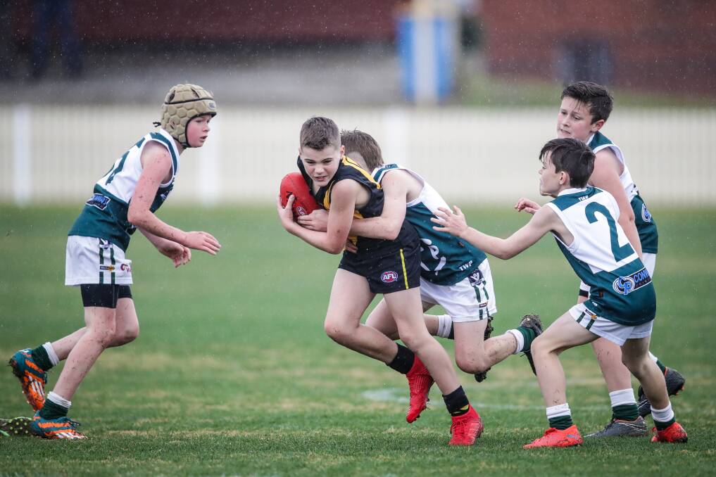 STUCK: The Albury-Wodonga Junior Football League will now have another hurdle to jump in seeing a 2020 season with the Victorian-NSW border to shut as of midnight due to the coronavirus.