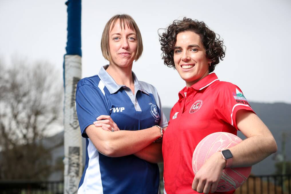 IT'S ON: Cudgewa's Anna Beirs and Federal's Leah Mathey have been friends for years but battle lines will be drawn this weekend as they come up against each other in the Upper Murray netball grand final. Picture: JAMES WILTSHIRE.