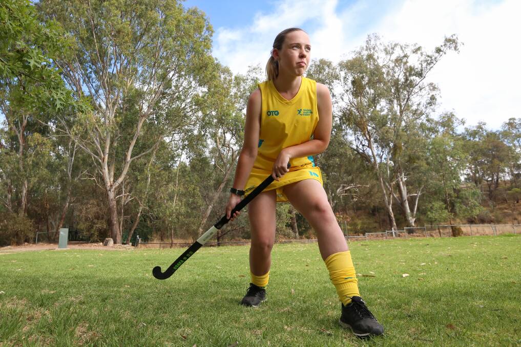 YOUNG ACHIEVER: Riley has been playing indoor hockey since she was 14-years-old after initially playing outdoor hockey at state level.