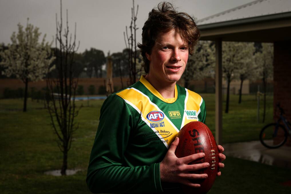 TALENTED: Holbrook's Ewan Mackinlay was impressive after moving into the backline for the Bushrangers during their win against Bendigo Pioneers in Mildura yesterday.
