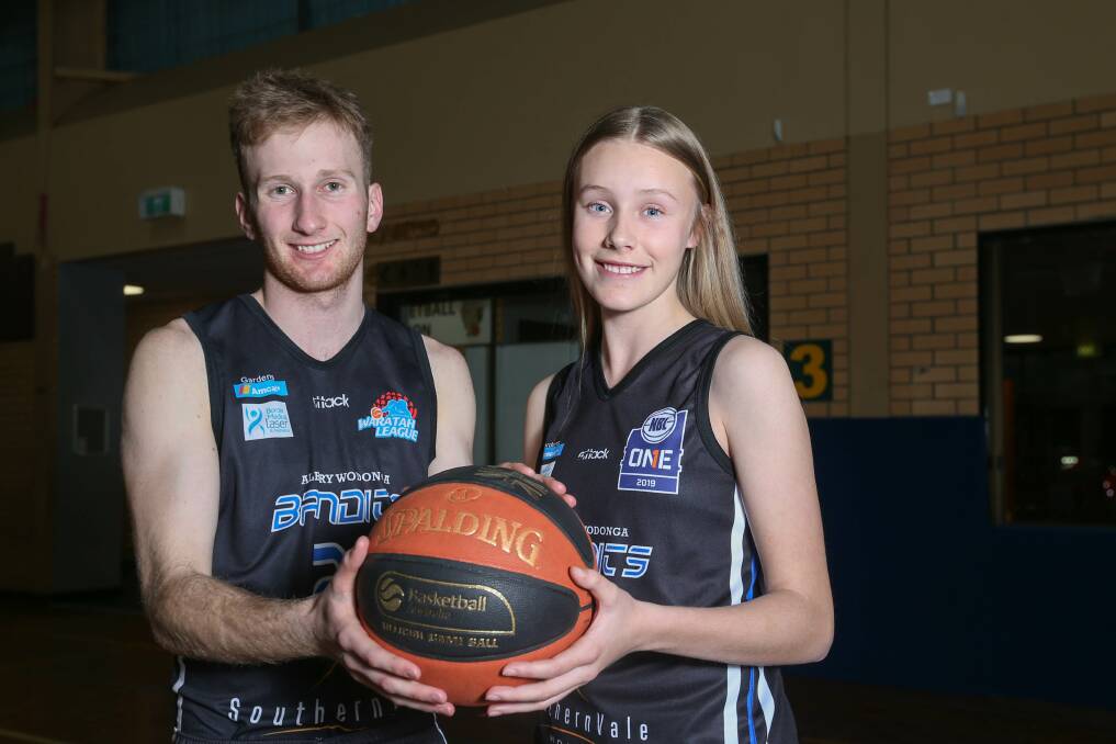 VALUABLE: Bandits youth league players and most valuable player award winners Harry Gibbs and Tahli Smith are ready to take to the court for the first round of finals this weekend. Picture: TARA TREWHELLA.