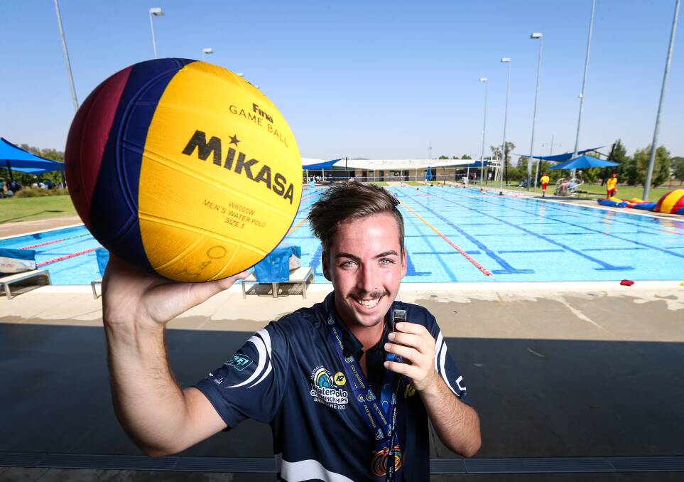 HUGE HONOUR: Border water polo referee James O'Brien recently returned home from refereeing two bronze medal matches at the Australian National Youth Championships held in Brisbane. Picture: JAMES WILTSHIRE