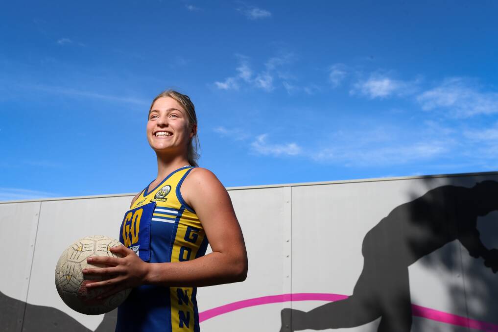 REASON TO SMILE: Former Ovens and Murray netballer Vashti Muller will play in the Riverina A-grade netball grand final this weekend after being named equal best and fairest winner for the league. Pictures: JAMES WILTSHIRE