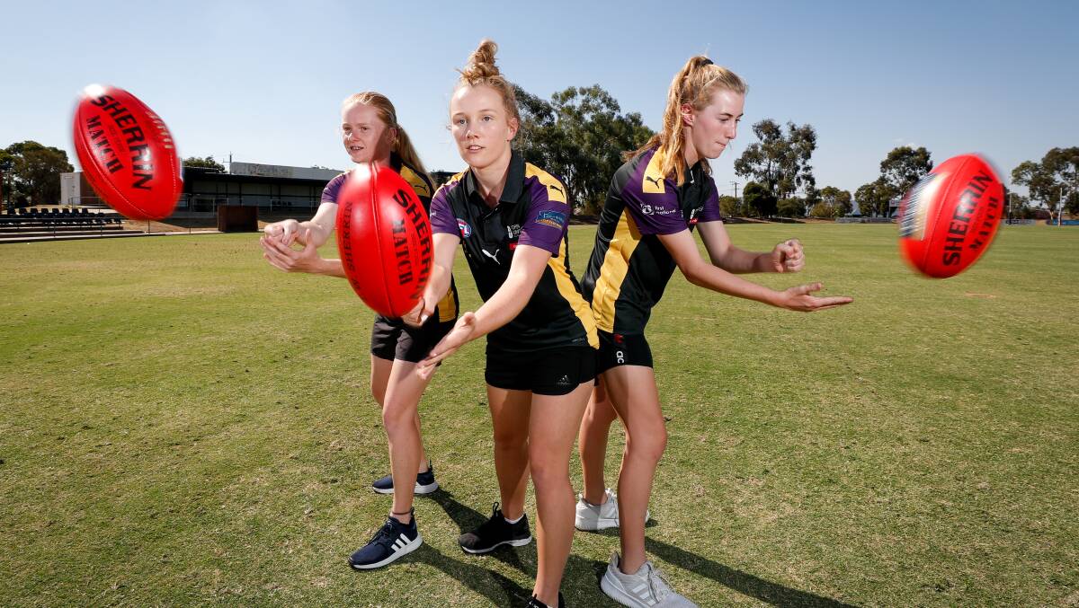 The Murray Bushrangers girls are gearing up to play Gippsland Power this weekend. Picture: James Wiltshire.