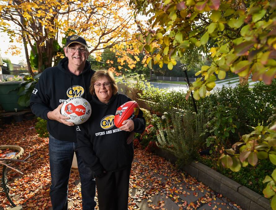 DEDICATED DUO: Anthony and Kim Odewahn reflect on their time spent involved with the Ovens and Murray Football and Netball League. Picture: MARK JESSER