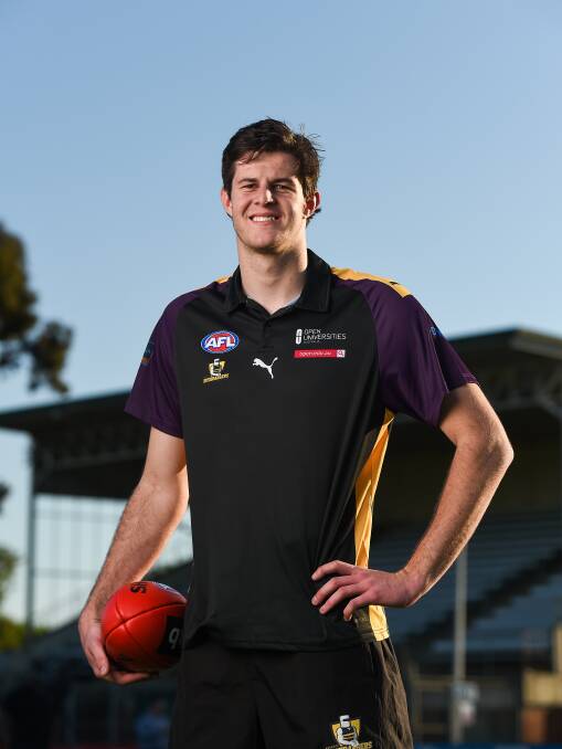 NERVOUS WAIT: Murray Bushranger and Albury Tiger Ben Kelly is in the running to be picked up by an AFL club during the 2019 draft this week, with the 19-year-old's draft rage prediction between 40 to 80. Picture: MARK JESSER.