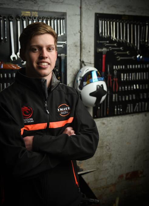 ALL GEARED UP: Albury's Jordan Boys is set to tackle the track at Bathurst next month with a fundraiser to be held this weekend to help get the motor car driver there.