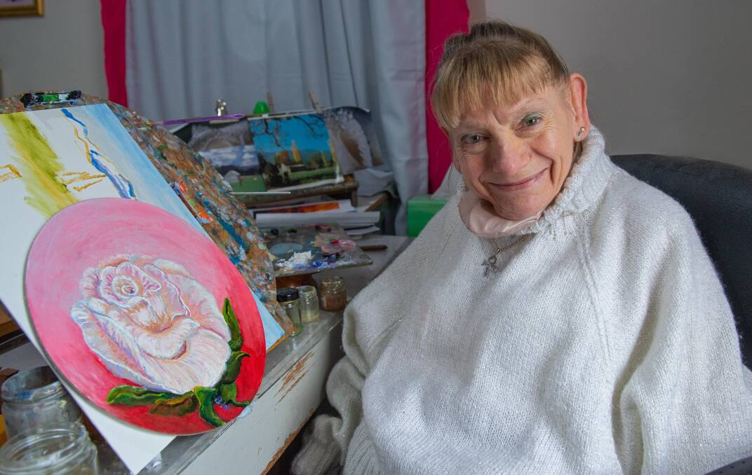 Beryl Hanlon isn't shy of trying out new things when it comes to art, painting anything from landscapes and animals to naked women. Picture supplied 