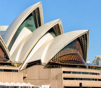 RECOGNISABLE: The iconic building was designed to resemble the sails of a ship.