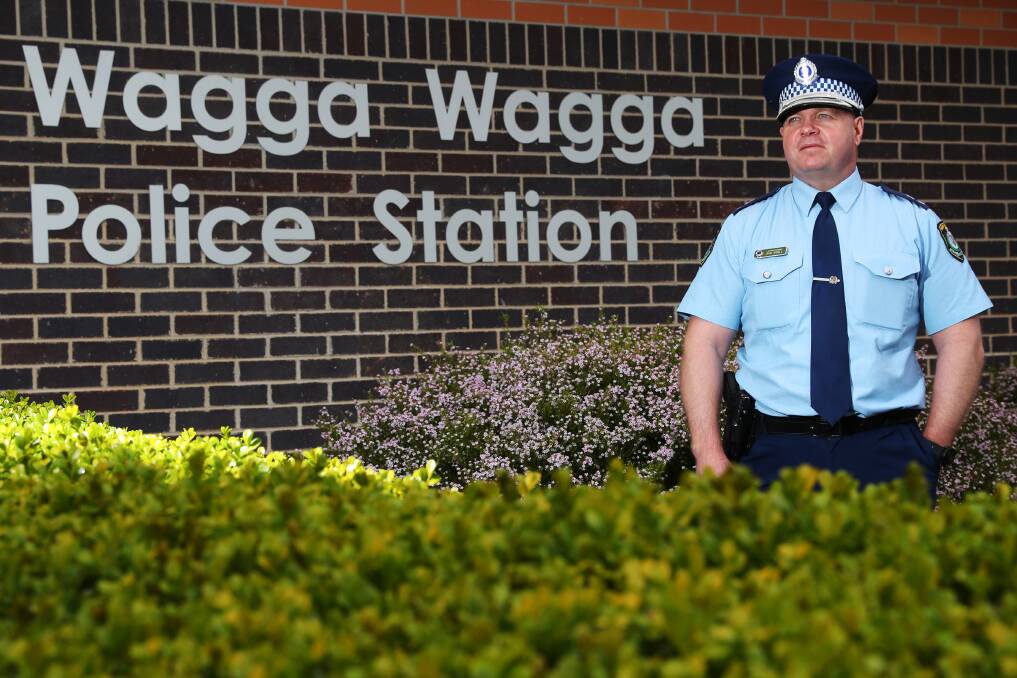 FOND FAREWELL: Riverina Police District Superintendent Bob Noble is moving to another district after eight years as the region's top police officer. Picture: Emma Hillier 