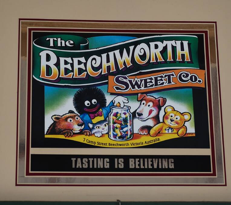 BRAND: The Beechworth Sweet Co has used the logo since it opened in 1992 and told the board it was based on nostalgia.