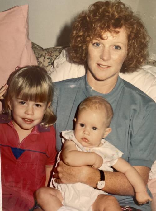 FAMILY: Lynne Tapp with her beloved daughters Alexandra and Virginia. PIcture supplied: VIRGINIA TAPSCOTT