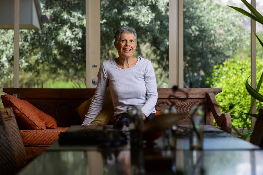 HEALING HANDS: Gillian Sanbrook has created a lush oasis at her Wymah Valley property, Bibbaringa. Pictures: MARK JESSER