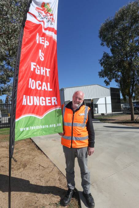 FIGHTING HUNGER: FoodShare manager Peter Matthews has kept the service running smoothly during COVID-19.
