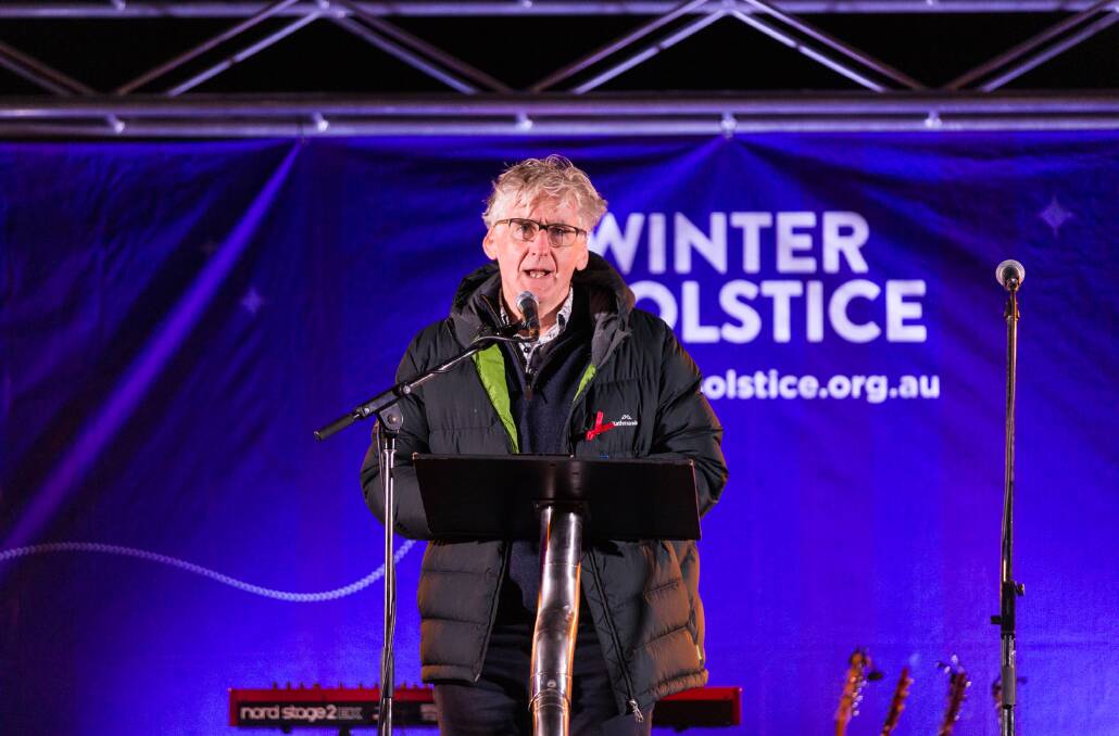 'MEANINGFUL CONNECTIONS': Long-standing Albury-Wodonga Winter Solstice MC David Astle says the event has created ripple effects across the country during the past decade. Picture: MANIFEASTO PHOTOGRAPHY
