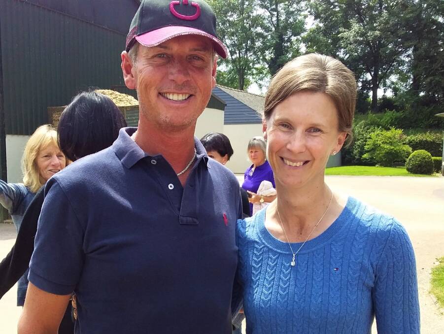 DREAM COME TRUE: Albury dressage judge and rider Jobina Kennedy was able to meet with the world-famous dressage rider and trainer Carl Hester during her trip to Europe and the UK recently.