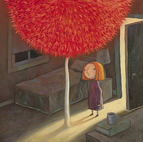 HOPE SPRINGS: Shaun Tan's evocative picture book, The Red Tree, has become a symbol of coping with depression.