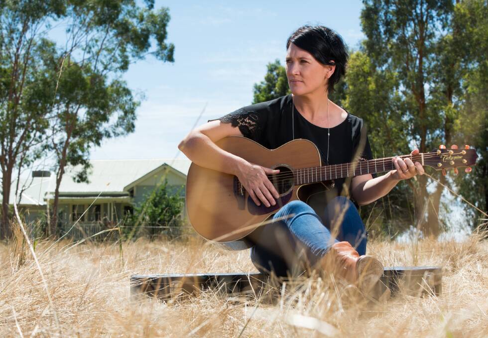 COUNTRY TO CORE: Music makes Sara Storer's soul sing and she finds joy - and inspiration - in life's simple pleasures on the farm at Bowna. Pictures: MARK JESSER