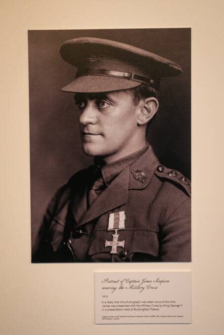 GALLANT: James Simpson was awarded the Military Cross for bravery at Gallipoli.