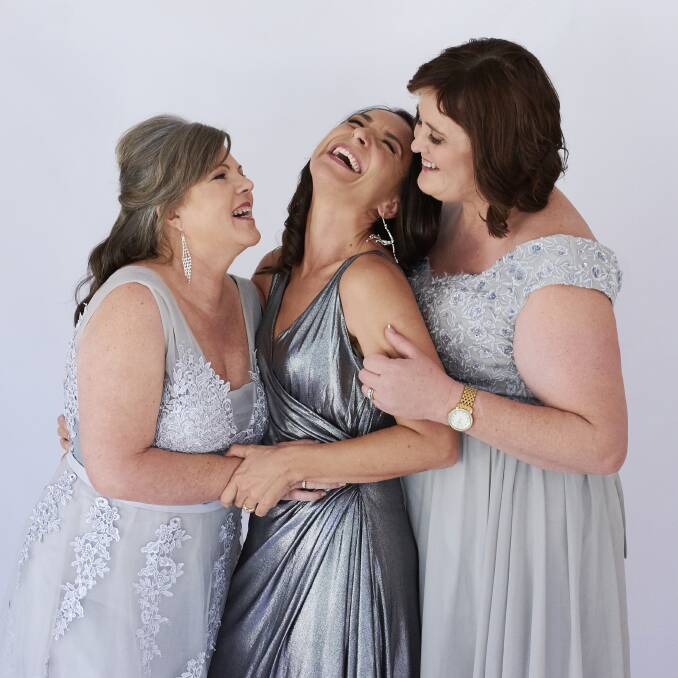 LOVE AND LOSS: Lifelong friends Lynne Morey and Joanne Owen with Jenny Jensen, who lost her son Ricky to cancer. ALL PICTURES: JANIECE McCARTHY, ARTISAN HOUSE 