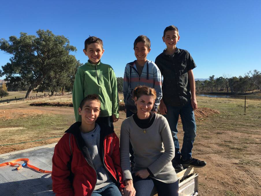 DEVOTED MUM: The late Danelle Filby with her beloved boys - she home-schooled her children and dreamed of becoming a grandmother. Picture: SUPPLIED