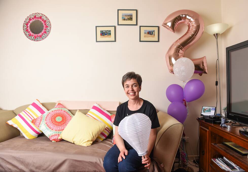 SPECIAL ANNIVERSARY: Charmaine Aldridge, 37, of Lavington celebrates two years since she received a life-saving bone marrow transplant after being diagnosed with Acute Myeloid Leukaemia. Picture: MARK JESSER