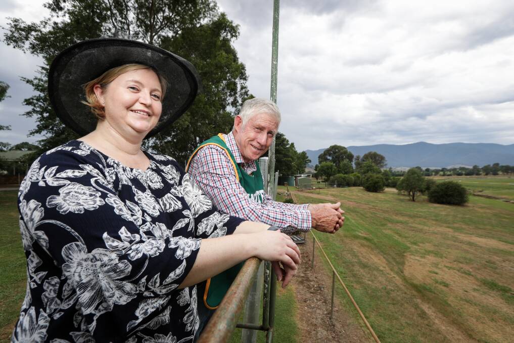 COOL RUNNINGS: Dederang Picnic Race Club secretary Alanna Kirley and president Maurice Goonan are looking forward to this Saturday's new and improved race day, which offers fun for the whole family.