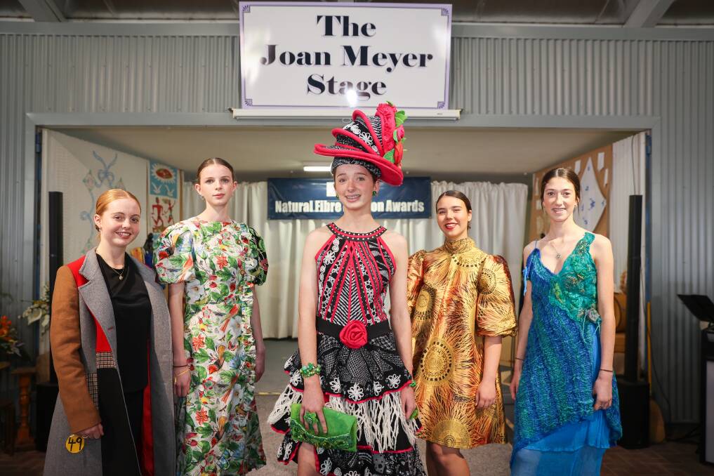 Dedicated followers of fashion ... all the winning garments at the 2023 Natural Fibre Fashion Awards at the Henty Machinery Field Days. Picture Andy Rogers