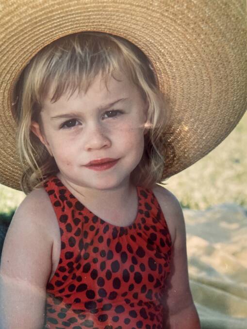 INNOCENCE ROBBED: A young Alexandra Tapp. PIctures: VIRGINIA TAPSCOTT