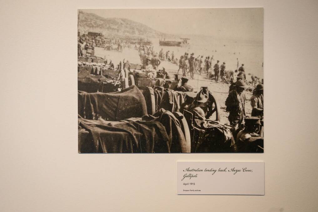 GALLIPOLI: James managed to take rare photographs of the Gallipoli landing, frowned on by the army.