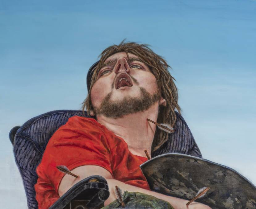 EVOCATIVE: Rose Wilson's painting of her nephew Danny Raine has been selected for the prestigious Blake Prize. 