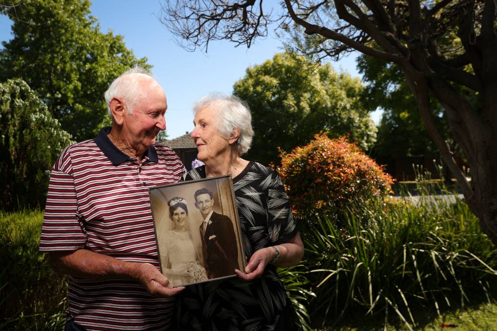 Lifelong love ... David and Betty Anderson, of Lavington, have celebrated their 60th wedding anniversary. 'I couldn't go a day without her,' David says. Picture by James Wiltshire