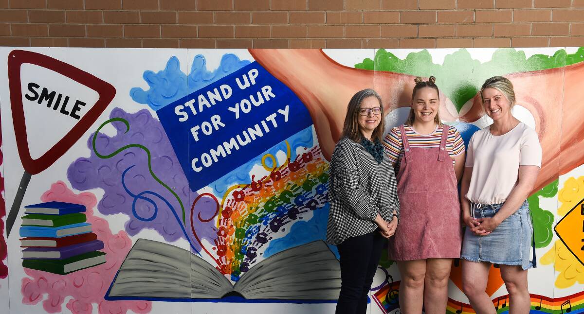 LEADERS IN LITERACY: IMSLE course leader Kate Finnie with Glenroy Public School's K/1 teacher Sarah Doolan and assistant principal Carly Burns. Picture: MARK JESSER