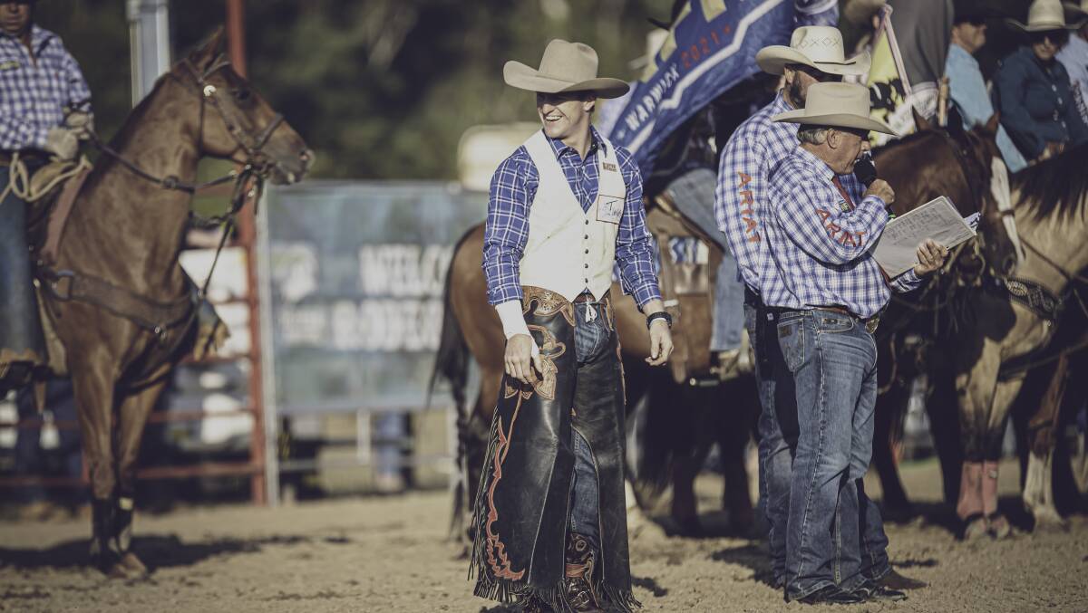 Jarrod McKane ...'We're not in it to beat each other'. Photo: Andrew Roberts (A Roberts Media), official photographer for the Australian Professional Rodeo Association.