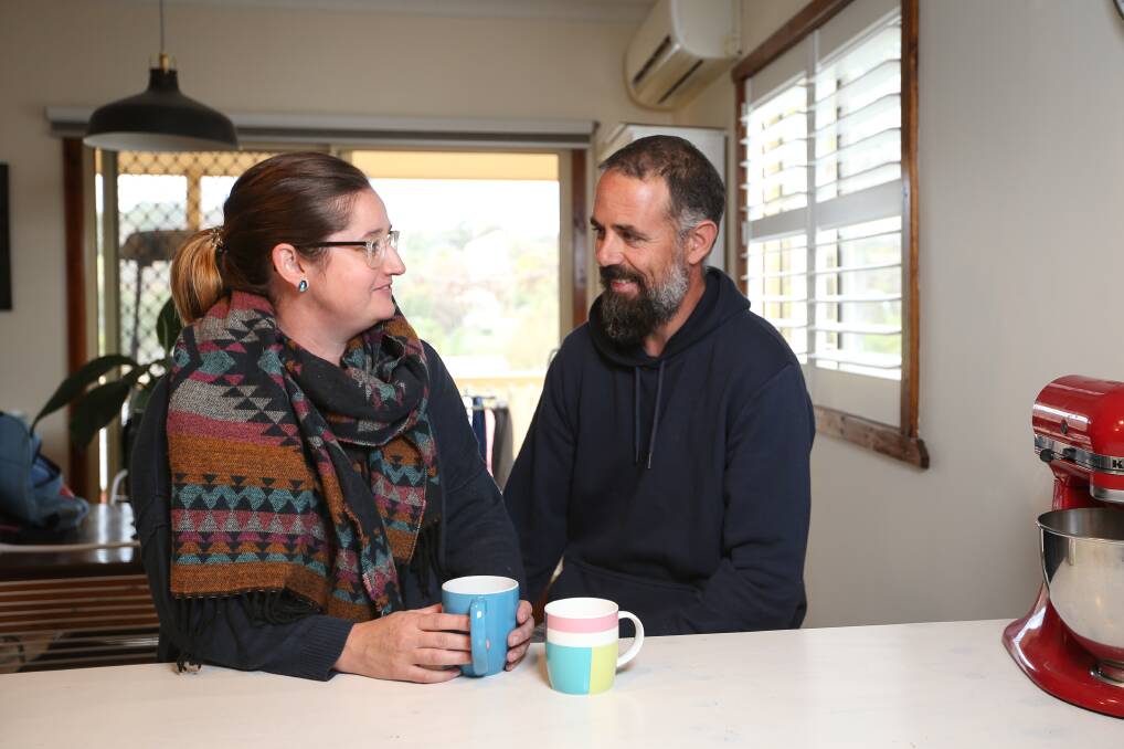 ONE DAY AT A TIME: Sarah Waters says her partner Andrew Kavanagh and the entire Beechworth community have been a tower of strength and support during her battle against a brain tumour. Picture: JAMES WILTSHIRE