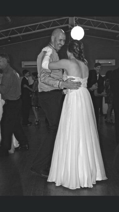 CHERISHED MEMORY: Annabelle Sim with her father Nigel at her debutante ball, only months before he passed away from pancreatic cancer. Picture: SUPPLIED