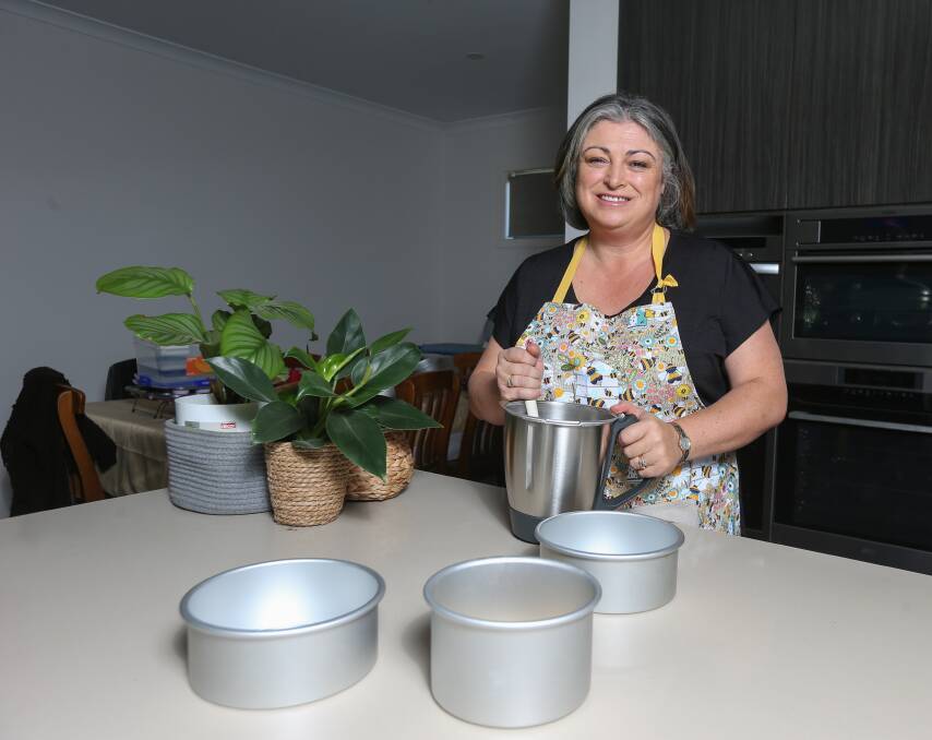 CARE AND CAKE: Table Top's Sarah Schmidt has been overwhelmed by the community response to her August cake bake for foster kids. Picture: TARA TREWHELLA 
