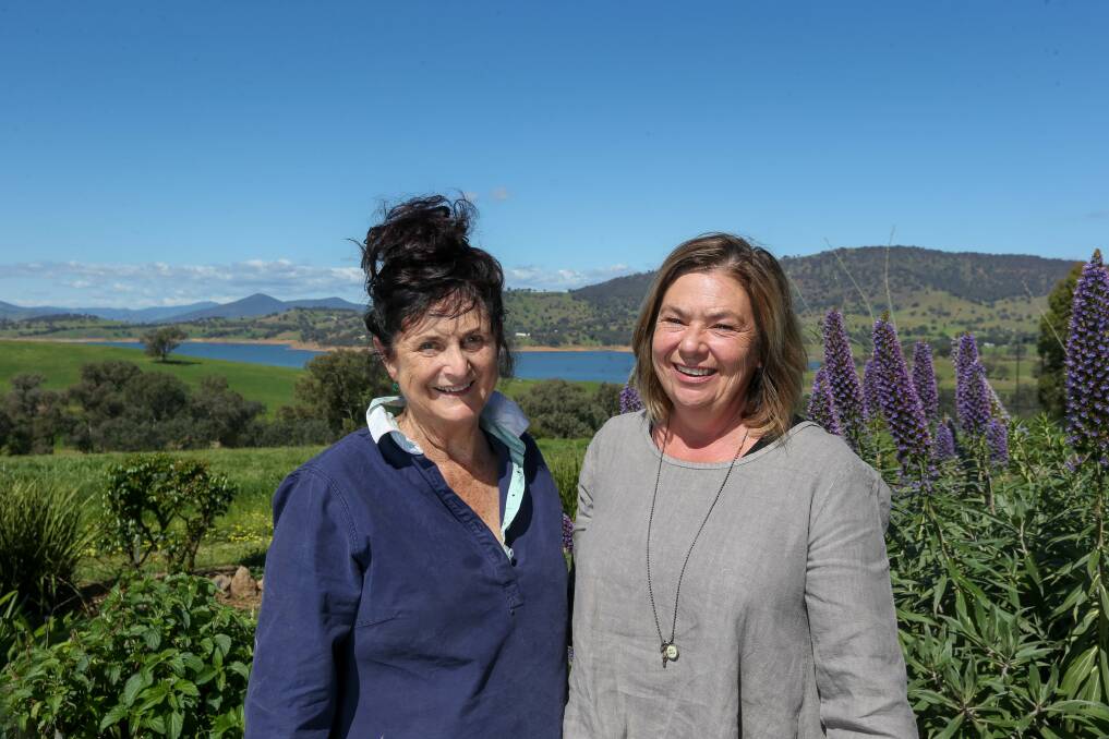 SEEDS OF SUPPORT SOWN: Claire Doolan, with Yes Unlimited's CEO Di Glover, will open her garden to raise funds for the homelessness agency. Picture: TARA TREWHELLA