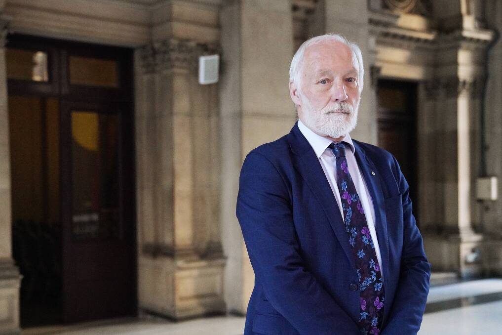 DRIVING FORCE: Former Australian of the Year Professor Patrick McGorry at the Royal Commission into Victoria's Mental Health System ... Professor McGorry says mental health care must be given the same resources and priority as the physical health system. Picture: FAIRFAX
