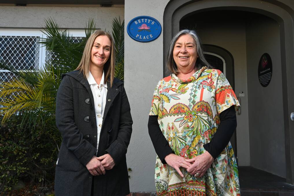 MAKING BETTY'S BETTER: Betty's Place programs manager (adults and families team) Kira Pace with Yes Unlimited CEO Di Glover - the organisation is calling on the community to join its campaign. Picture: MARK JESSER