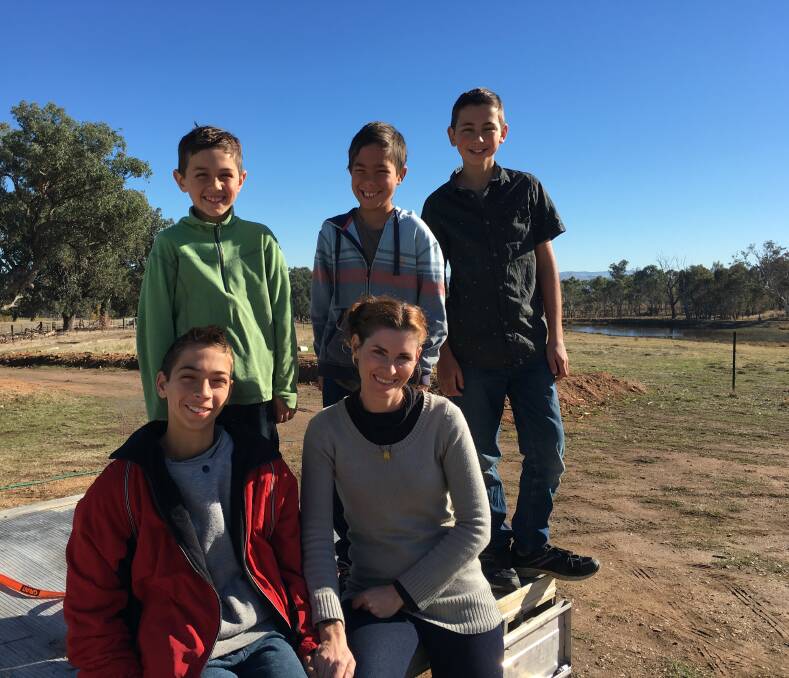 LOVED AND MISSED: Devoted mum Danelle Filby with sons Taj, Lawson, Ari and Zane, will be honoured at a memorial service in Wodonga on September 13. Picture: SUPPLIED
