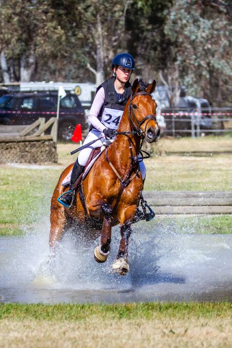 STORMING HOME: EVA95J winner Ella Smith on Ulundi at the Albury horse trials. Picture: OneEyedFrog Photography