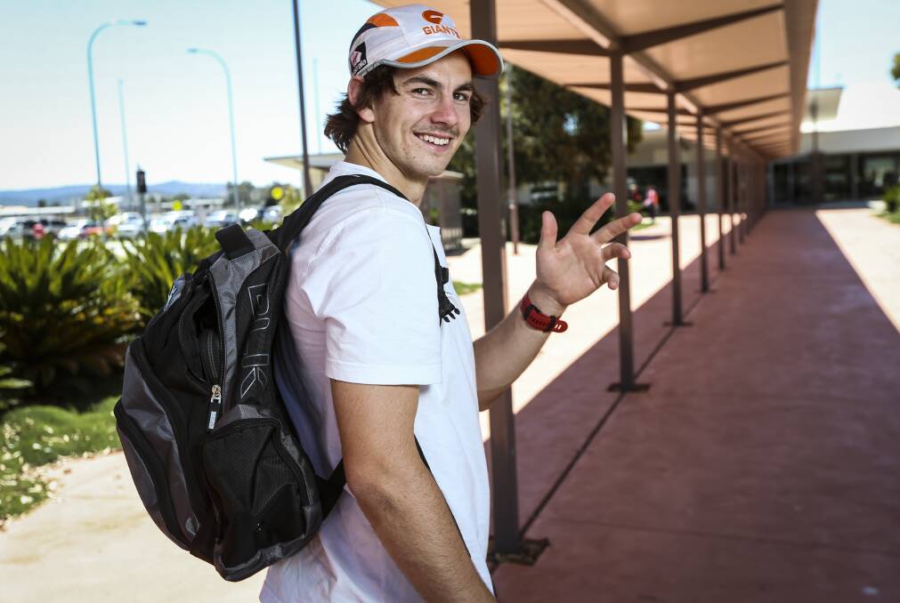 GWS BOUND: Albury youngster Zach Sproule is looking forward to starting training
with the Giants. Picture: JAMES WILTSHIRE