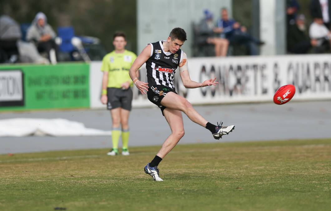 Star Wangaratta defender Jamie Anderson
will be missed by the Magpies next season.
Picture: TARA TREWHELLA